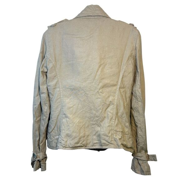 Post card Bergdorff Goodman ladies coat 6 brown linen moto biker capsule casual - Picture 5 of 16